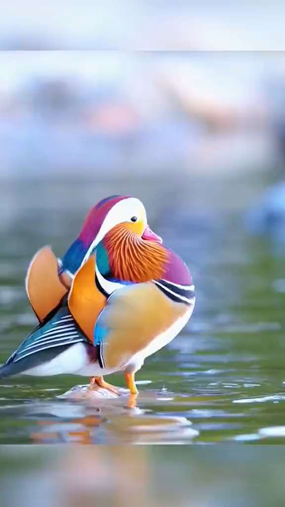 beautiful colorful bird short MP4 video
