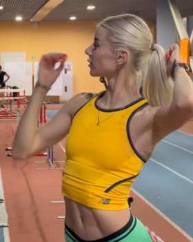 track and field athlete short MP4 video