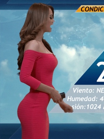 MEXICAN weather girl Yanet Garcia