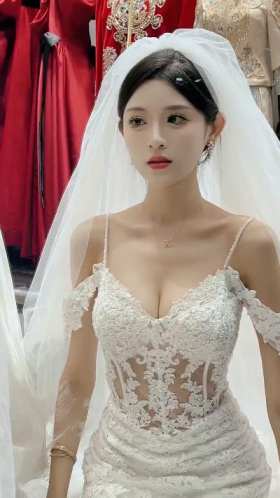 Every girl's wedding dress dream. short MP4 video