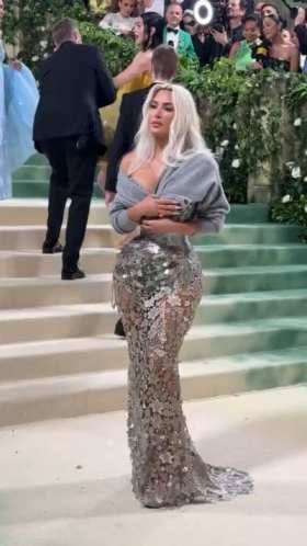 Kim Kardashian Met Gala 2024 short MP4 video
