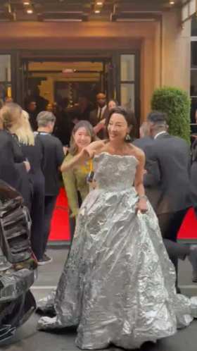 Michelle Yeoh attends the 2024 Met Gala short MP4 video