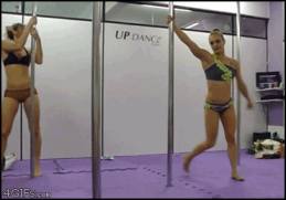 Pole dancing girl GIF