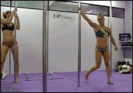 Pole dancing girl GIF