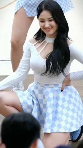 Dancing girl with sweet smile on her face short MP4 video
