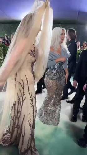 Kim Kardashian and Lana Del Rey at the Met Gala short MP4 video