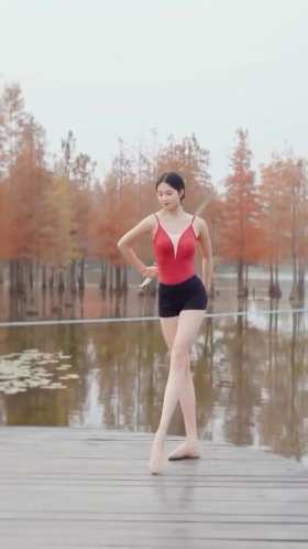 Beauty dancing sword in the morning short MP4 video