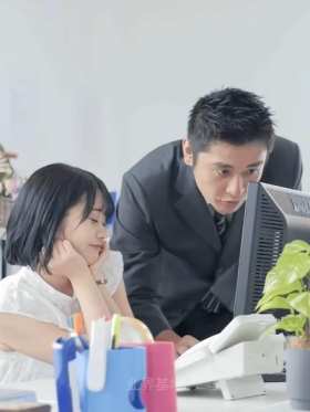 New female colleague short MP4 video