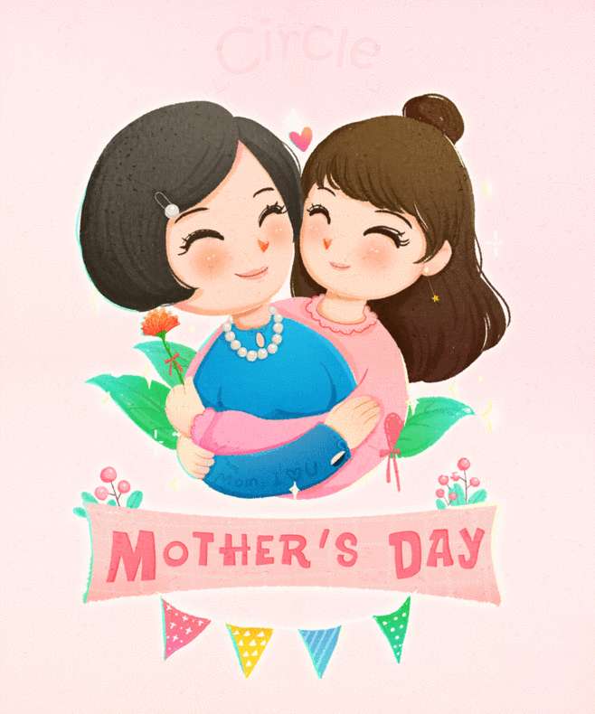 Mothers' Day animation material