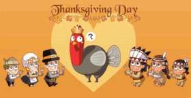 Cartoon happy thanksgiving GIF