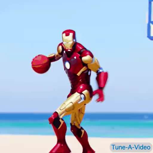  iron man playing basketball