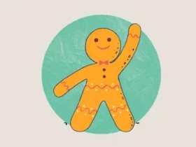 Goodbye gingerbread man GIF