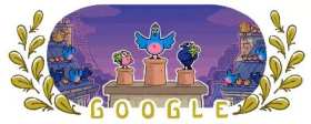 Google Doodle. Paris Games Conclude! ​​​ short MP4 video