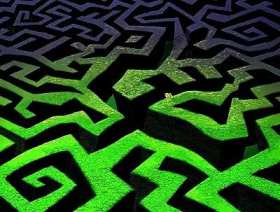 The green maze in Alice in Wonderland short MP4 video