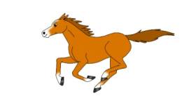 Running horse GIF