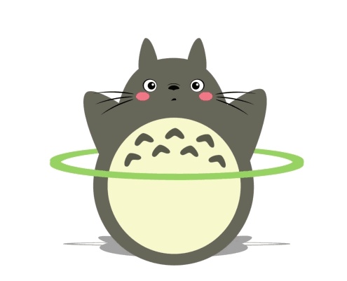 Totoro hula hoop GIF
