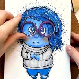 Interesting animated paintings short MP4 video
