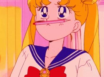 bored sailor moon GIF