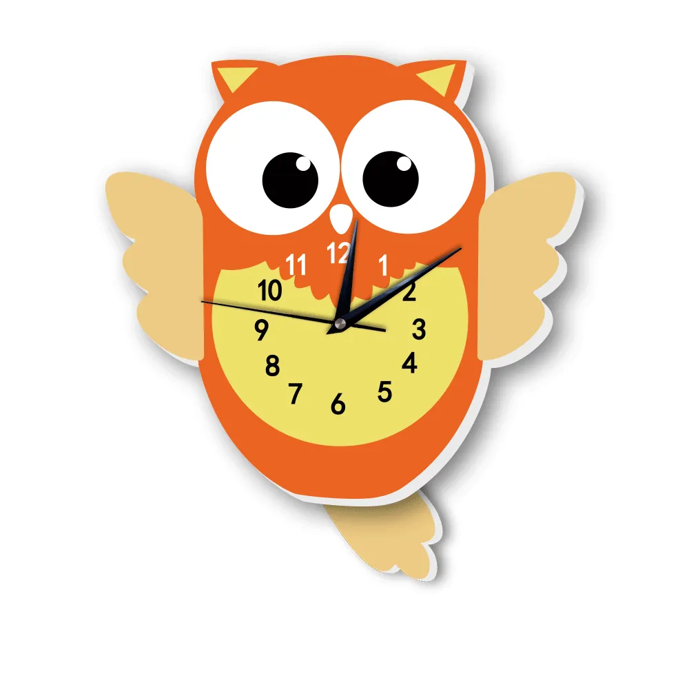 cartoon_owl_wall_clock