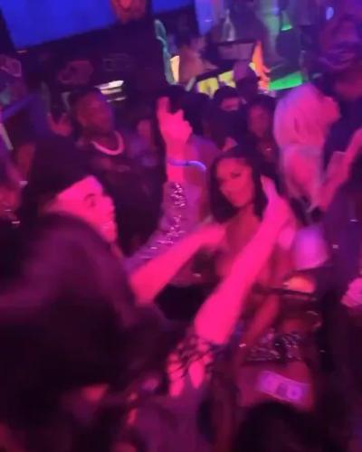Cardi B and Offset spotted together at nightclub for New Year's Eve