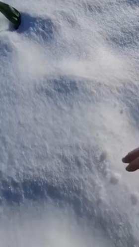 broken snow love heart short MP4 video