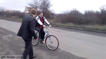 Funny Bike Fail GIF