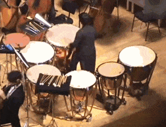 so excited plunge into the drum