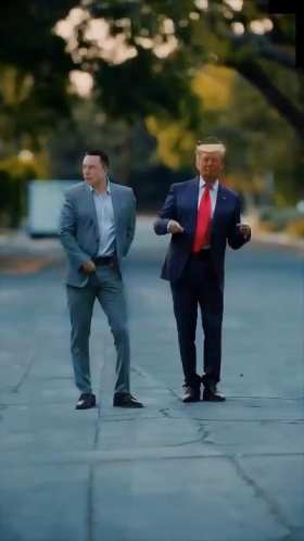 Trump and Musk dance short MP4 video