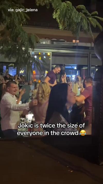 Jokic sings and dances