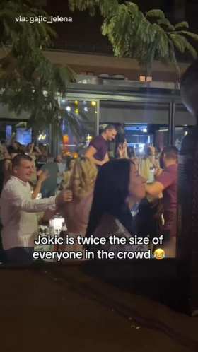 Jokic sings and dances short MP4 video