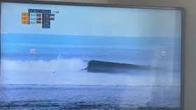 German surfer's underwear was blown off by the wave short MP4 video