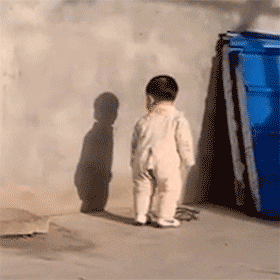 dance with shadow GIF