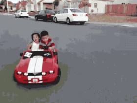Take a little girlfriend for a drive GIF
