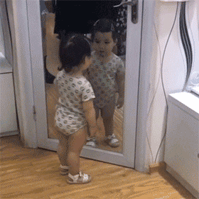 Is my belly as big as my dad's? GIF