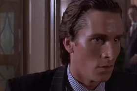 Running in movies. American Psycho. short MP4 video