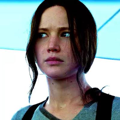 Jennifer Lawrence in the 2015 film "The Hunger Games: Mockingjay" GIF