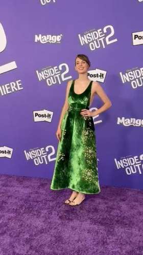 Maya Hawke at the Los Angeles premiere of Inside Out 2 short MP4 video