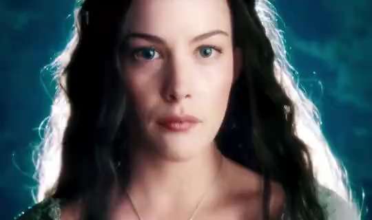 Liv Tyler in the Lord of the Rings movie