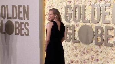 Jennifer Lawrence appears at the 2024 Golden Globe Awards