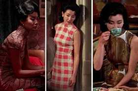 Cheongsam in various colors and styles short MP4 video