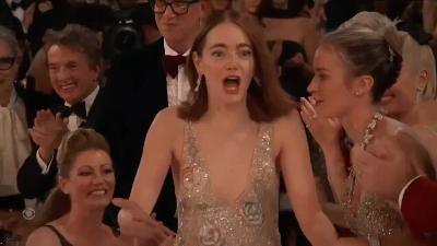 Emma Stone wins Golden Globe Award