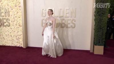 Elle Fanning appears at the 2024 Golden Globe Awards