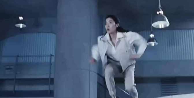 Michelle Yeoh fighting in film  short MP4 video