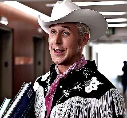 cowboy Ryan Gosling in "Barbie"  short MP4 video