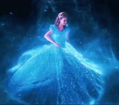 Cinderella (2015), Lily James' blue dress