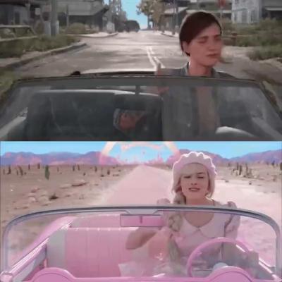 The latest Ellie gif spoofing Barbie’s famous scene