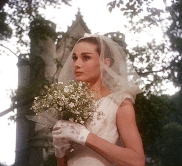 Hepburn in wedding dress GIF