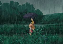 It's raining again, となりのトトロ GIF