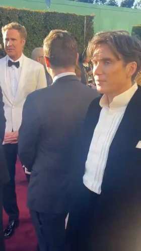 Cillian Murphy appears at the 2024 Golden Globe Awards short MP4 video