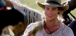 brad pitt in cowboy hat GIF